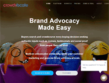 Tablet Screenshot of crowdvocate.com